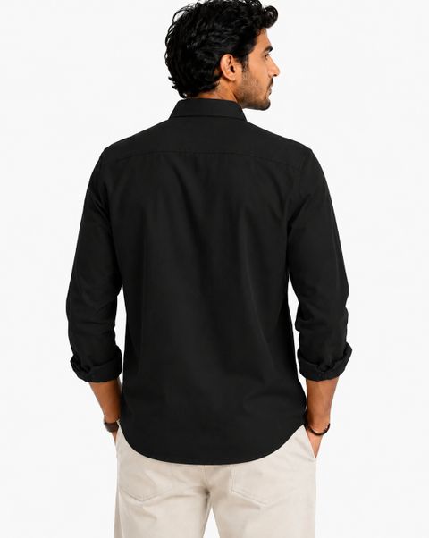 GLOREN Men Regular Fit Solid Spread Collar Casual Shirt (Pack of 2) - Image 7