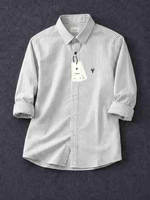 vdlooks Men Regular Fit Striped Spread Collar Casual Shirt - Image 5