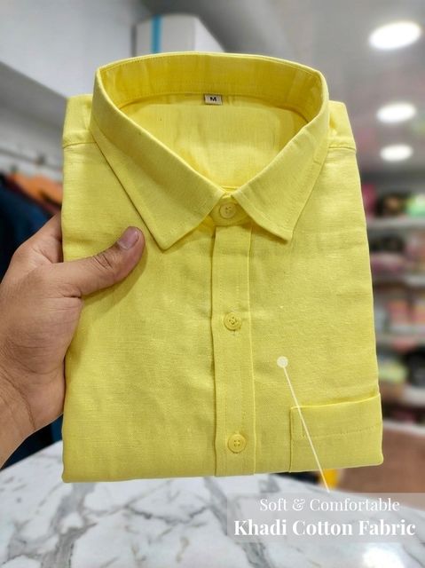 SALAVA Men Regular Fit Solid Spread Collar Casual Shirt - Image 6