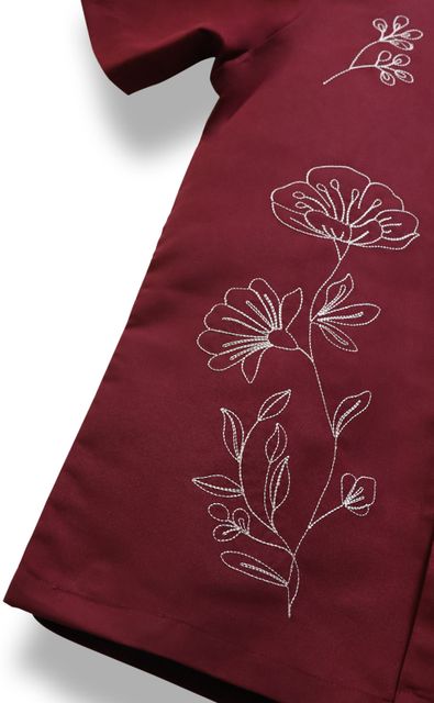 FTX Men Regular Fit Embroidered Lapel Collar Casual Shirt - Image 8