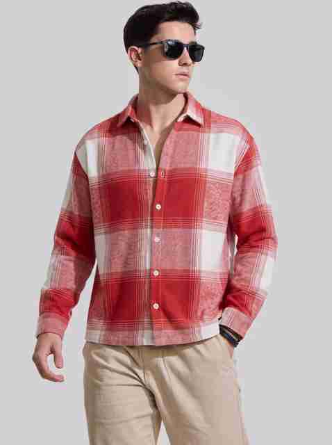 MOONXS Men Boxy Fit Checkered Casual Shirt - Image 2