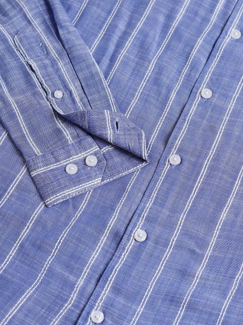 VASTRADO Men Regular Fit Striped Casual Shirt - Image 8