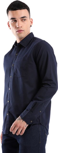 WROGN Men Regular Fit Solid Casual Shirt - Image 8