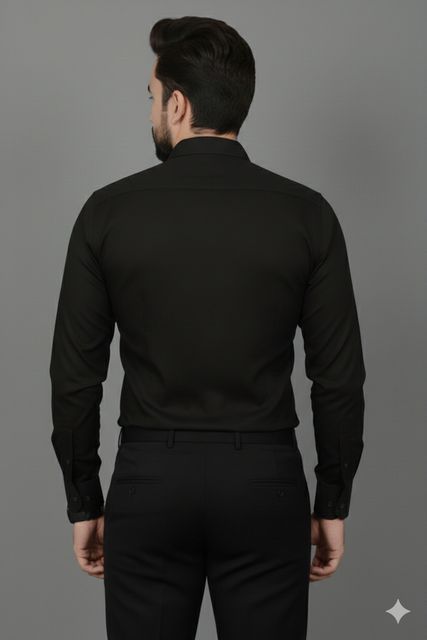 CrisPet Men Regular Fit Solid Spread Collar Casual Shirt - Image 7