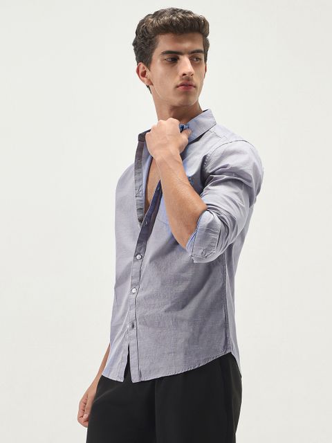 Urbano Fashion Men Regular Fit Solid Spread Collar Casual Shirt - Image 6