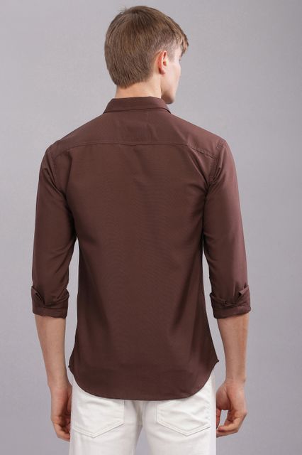 Uzmax Men Slim Fit Solid Spread Collar Casual Shirt - Image 6