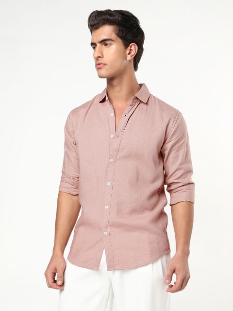 Urbano Fashion Men Relaxed Fit Solid Spread Collar Casual Shirt - Image 6