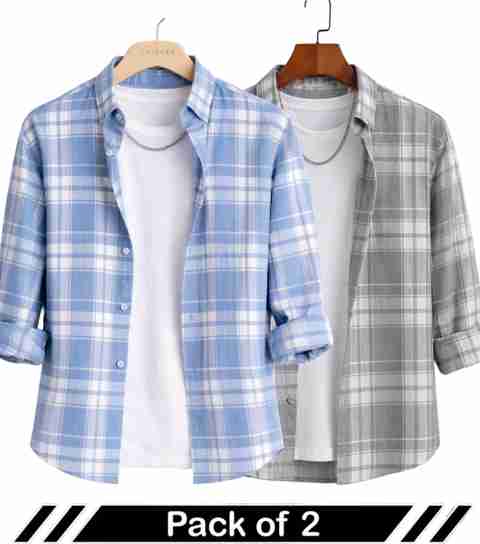 Shimak International Men Regular Fit Checkered Casual Shirt (Pack of - Image 5
