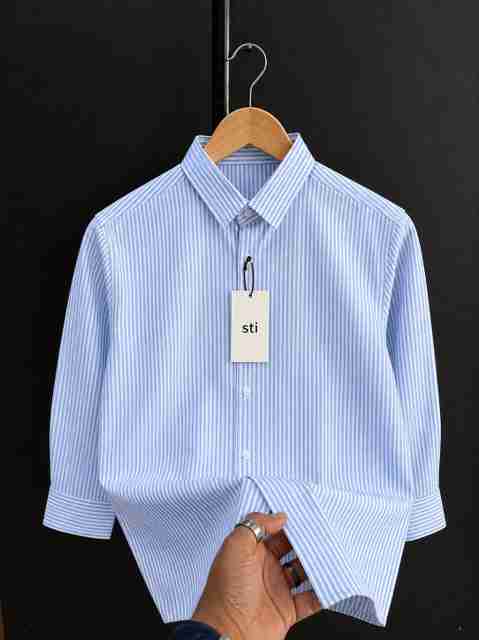 sti Men Regular Fit Striped Spread Collar Casual Shirt - Image 3