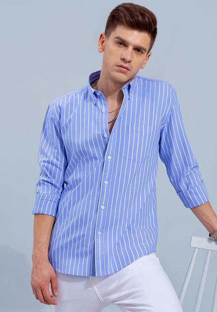 FUBAR Men Slim Fit Striped Casual Shirt - Image 6
