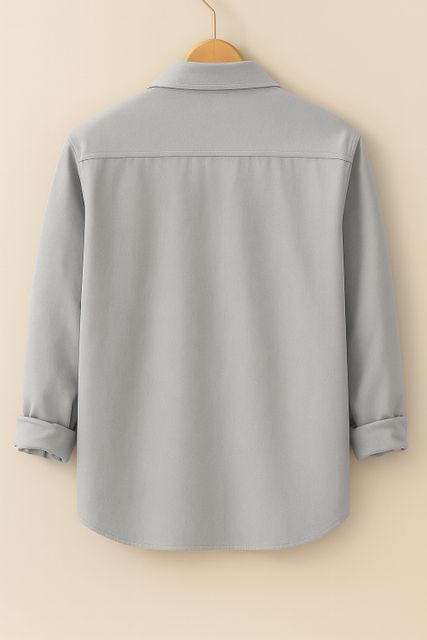 FOXEY Men Regular Fit Solid Spread Collar Casual Shirt - Image 6