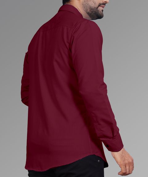 COMBRAIDED Men Regular Fit Solid Spread Collar Casual Shirt - Image 6