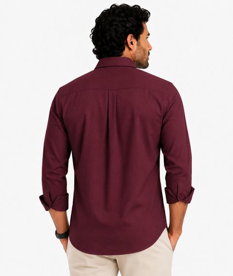 youth first Men Regular Fit Solid Spread Collar Casual Shirt - Image 7