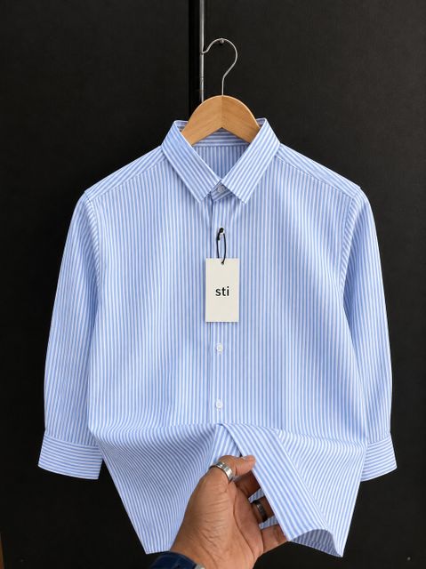 sti Men Regular Fit Striped Spread Collar Casual Shirt - Image 4