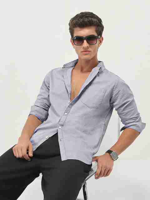 Urbano Fashion Men Regular Fit Solid Spread Collar Casual Shirt - Image 5