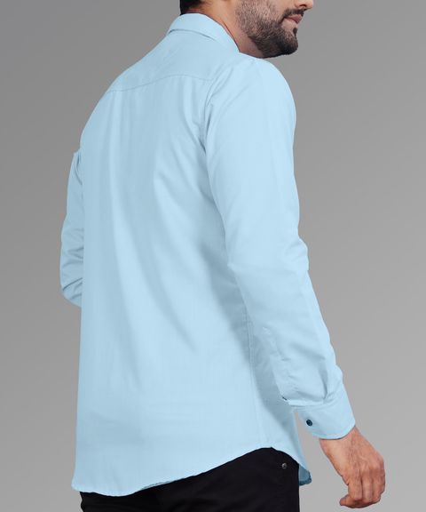 COMBRAIDED Men Regular Fit Solid Spread Collar Casual Shirt - Image 6