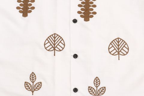 LEMZODIC Men Regular Fit Embroidered Lapel Collar Casual Shirt - Image 7