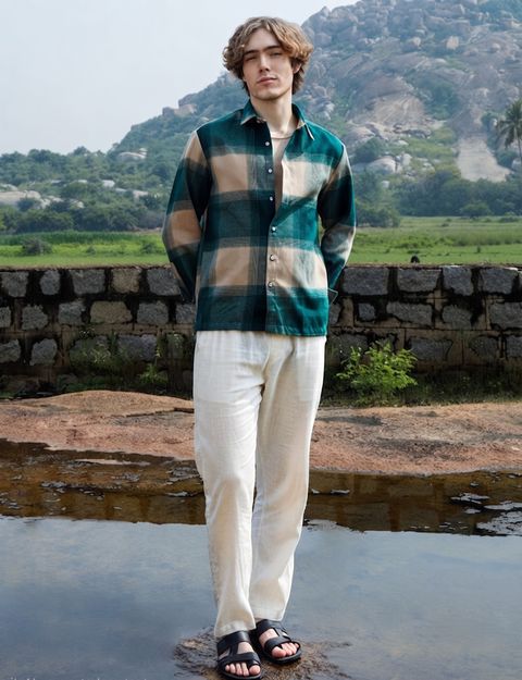 RAHUL LOOK Men Regular Fit Checkered Casual Shirt - Image 7
