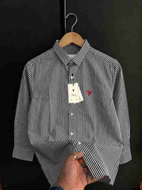 vdlooks Men Regular Fit Striped Casual Shirt - Image 5