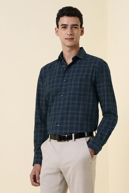 Allen Solly Men Slim Fit Checkered Formal Shirt - Image 6