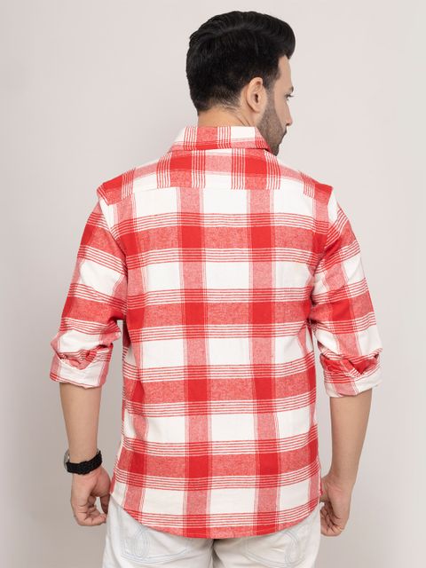 DUSTY SOUL Men Regular Fit Checkered Casual Shirt - Image 6