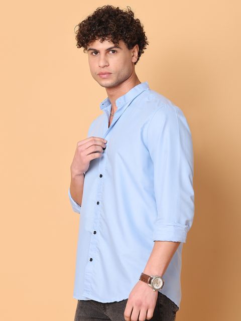 METRONAUT Men Regular Fit Solid Spread Collar Casual Shirt - Image 6