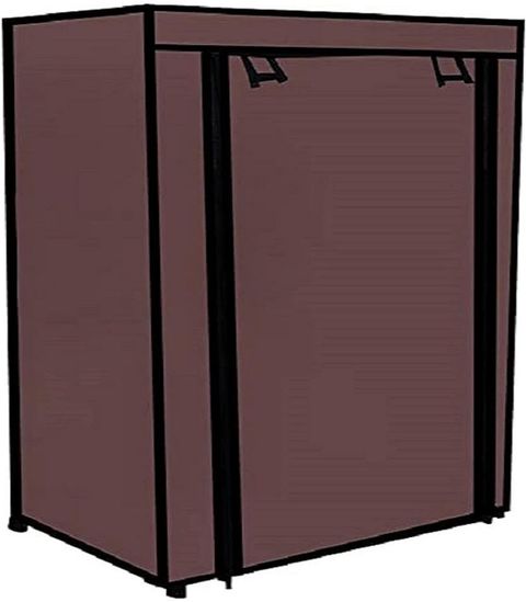 ZENVEXYO Premium Multipurpose Plastic Shoe Rack with Door & Dustproof Cover Plastic Shoe Stand (brown, 4 Shelves, DIY(Do-It-Yourself)) - Image 8