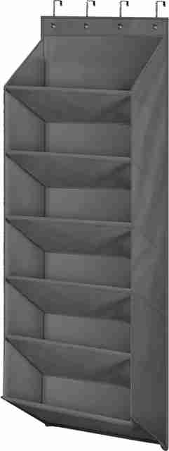 PRIME PICK Plastic Shoe Rack, 6 Shelves, Black, DIY - Image 3