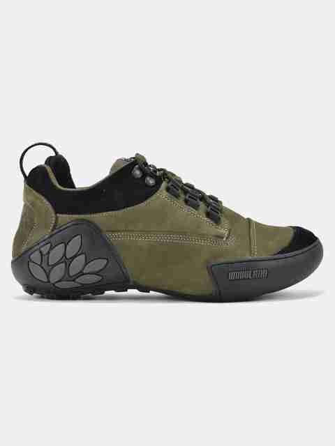WOODLAND Men Olive Green Shoes Size 8 - Image 5