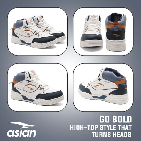 asian tango-11 high top sneakers for men | stylish & sporty casual