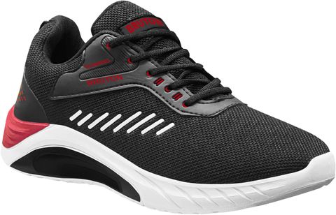 BRUTON Modern Trendy Sneakers for Men (Black, UK 9) - Image 7