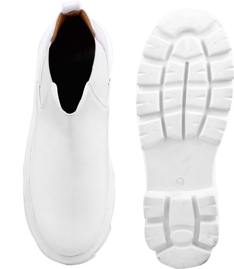 Roadster Men's Slip-On Boots (White) - Image 8