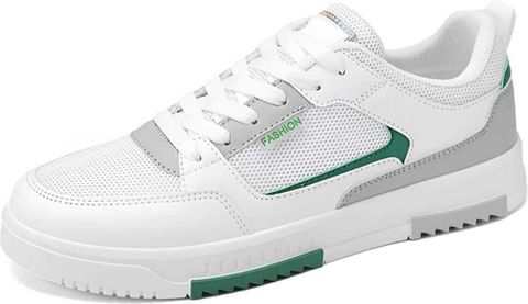 METIOR White Stylish Casual Shoes Sneakers For Men (White , 10) - Image 6