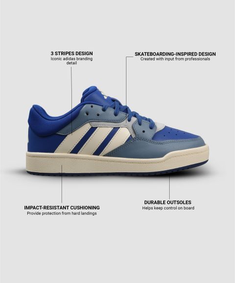 adidas Blockz Sneaker for Men, Blue, Size 9 - Image 6