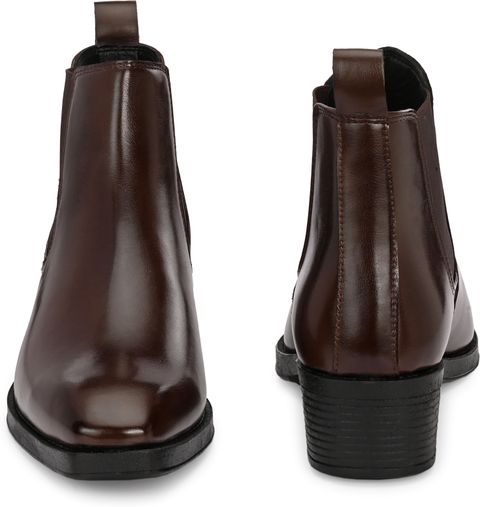 Roadster Classic Chelsea Style Ankle Boots with Side Elastic Panels Boots For Men (Brown , 10) - Image 7