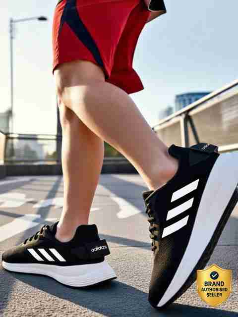 ADIDAS Fluo M Running Shoes For Men (Black , 10) - Image 5