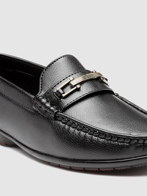 action DOTCOM DRIVE-102 Microfiber Classic Comfortable Retro Durable Casual Slip-On Loafers For Men (Black , 9) - Image 8