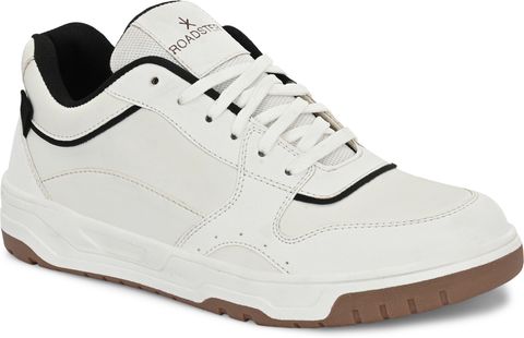 Roadster Men's Cool White Casual Sneakers | Everyday Fashion | Athletic & Comfortable Sneakers For Men (White , 6) - Image 3