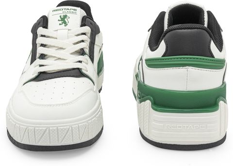 RED TAPE White Sneakers for Men (Black, Green, 8) - Image 5