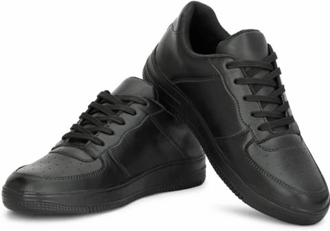 ROASTER Men's Synthetic Leather Lace-Up Office to Casual Sneakers Sneakers For Men (Black , 6) - Image 5