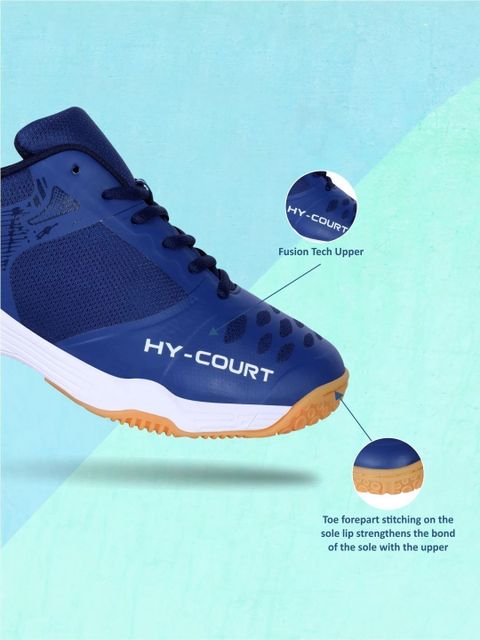 NIVIA HY-COURT 2.1 Badminton Shoes (Navy, Size 6) - Image 8