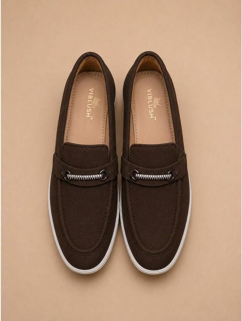 viblush Men's Casual Shoes Brown (UK 7) - Image 3