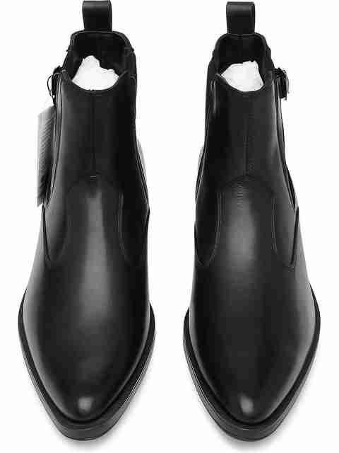 NAQSHHIDE Pointed black boots for Men Boots For Men (Black , 10) - Image 5