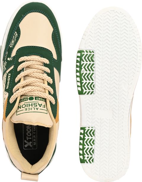Xtoon Breathable Sneakers for Men (Green, Size 7) - Image 8