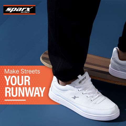 Sparx SM 734 Men's White Sneakers (Size 9) - Image 7