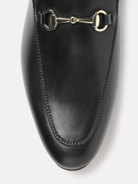 House of Pataudi Men Comfort Mules Casual Sandal (Black, 6) - Image 6