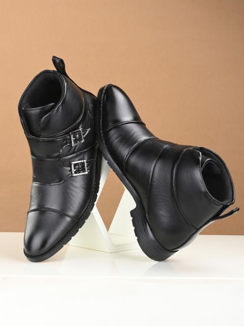 Vellinto Monk Strap For Men (Black , 7) - Image 6