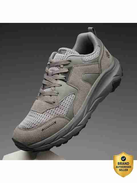 Cult Aerolume Outdoor Shoes Enhanced Cushioning Enhanced Grip Lightweight High Hiking & Trekking Shoes For Men (Grey, Olive , 10) - Image 5