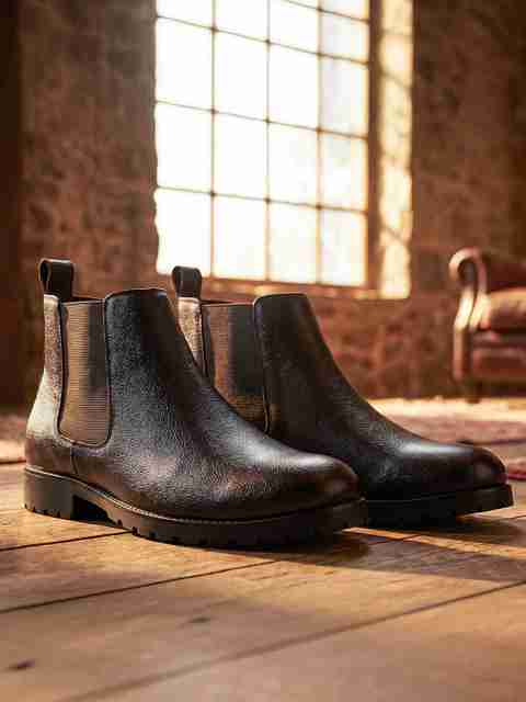 LIBERTY Casual Lightweight Comfortable Boots for Men (Brown, 6) - Image 5