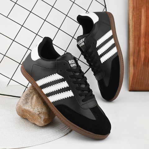 Groofer Men's Unique casual shoes sneakers Sneakers For Men (Black , 6) - Image 4